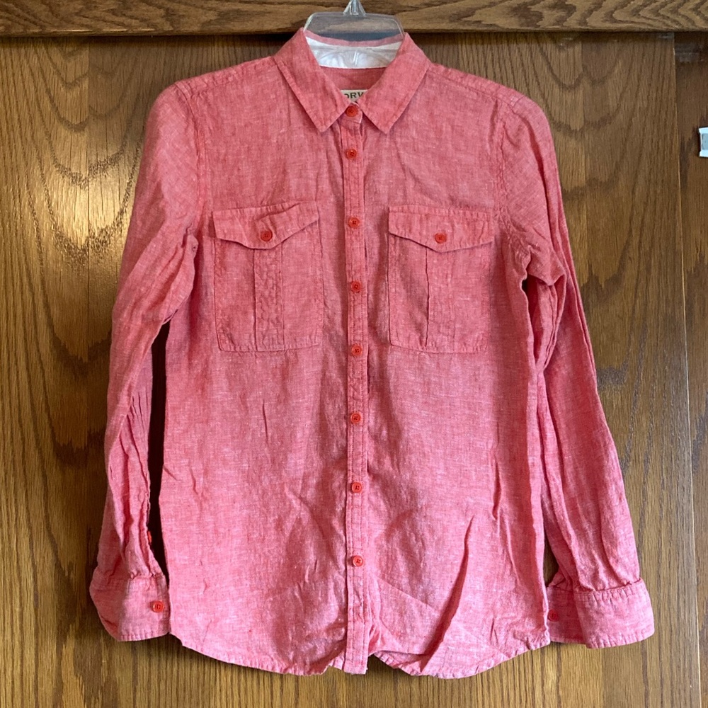 Orvis Linen Camp Shirt, size 6